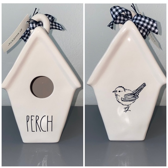 NWT Rae Dunn Birdhouse PERCH w/ Bird Image - Picture 1 of 7